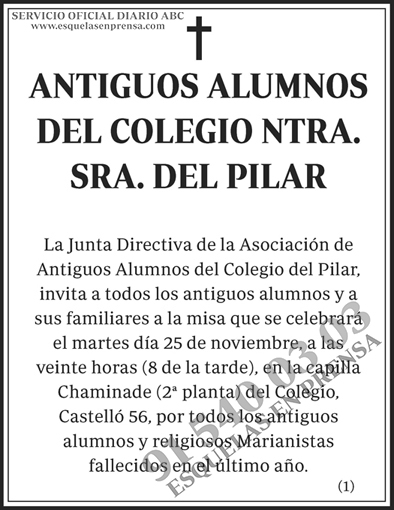 Antiguos Alumnos Colegio Ntra. Sra. del Pilar